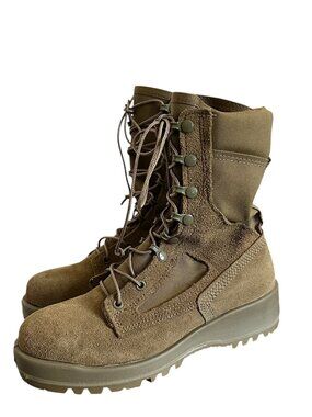 Belleville Hot Weather Steel Toe Vibram Sole Boots In Tan Size 8